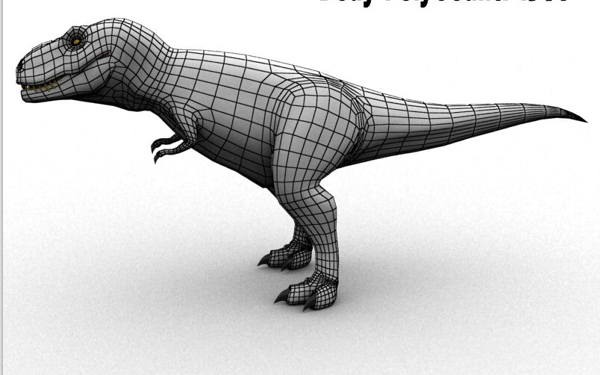 恐龙暴龙模型布线