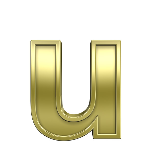 小寫字母從閃亮的金框字符集