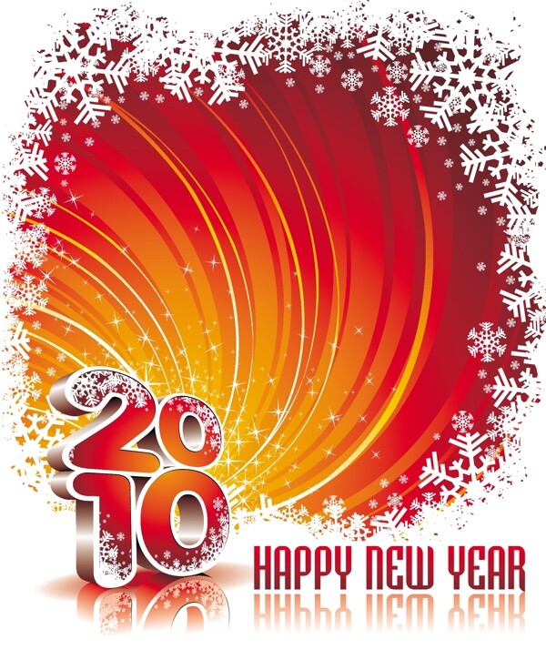 2010新年背景矢量圖下載