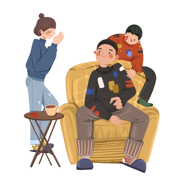 彩繪家居人物圖案元素