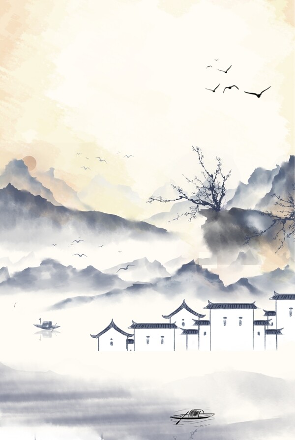中式背景