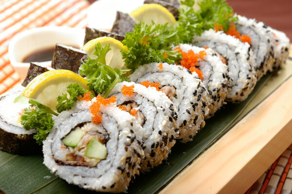 日本寿司美食食材食物背景素材
