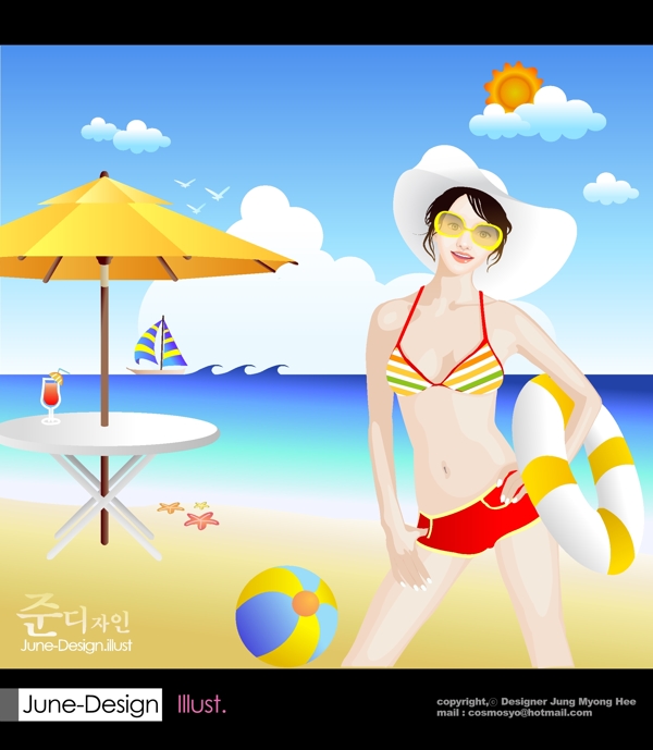 海邊人物