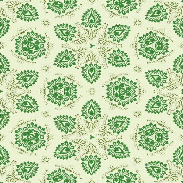 綠色花紋裝飾背景圖案