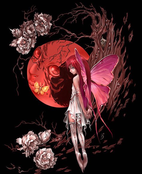 位圖插畫CG插畫人物少女免費(fèi)素材