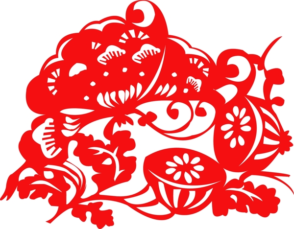 傳統(tǒng)剪紙矢量素材