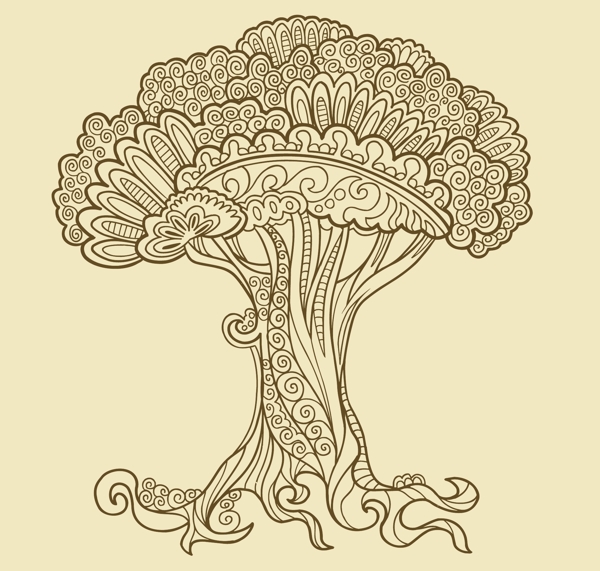 歐美花紋2034矢量EPS
