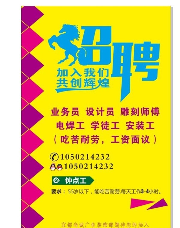 招聘海報(bào)