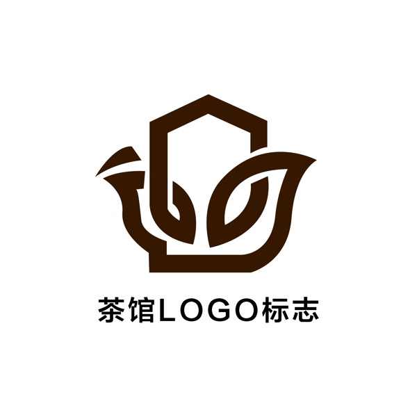 簡約大氣茶館LOGO