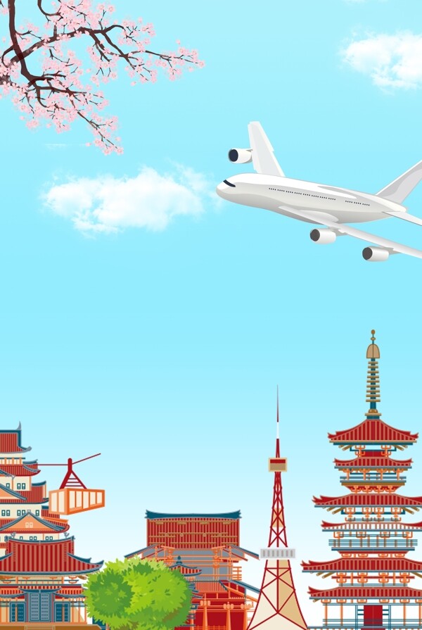 創(chuàng)意合成旅游背景