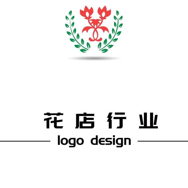 连锁花店行业通用logo设计
