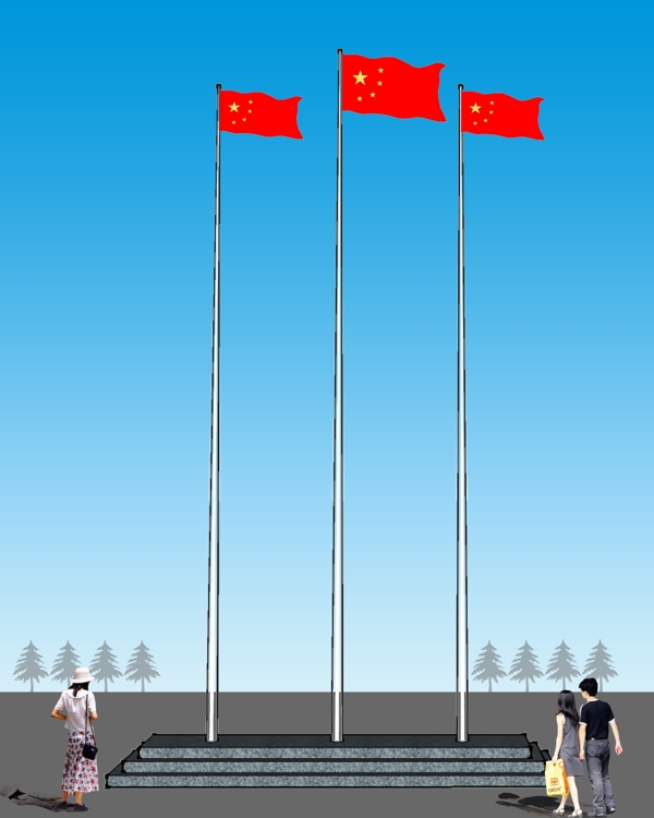 旗桿圖片