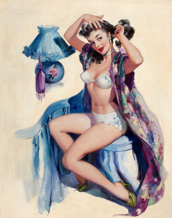 梳妝的美女圖片