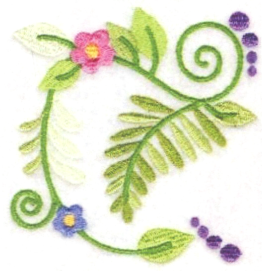 繡花藤蔓家紡免費(fèi)素材