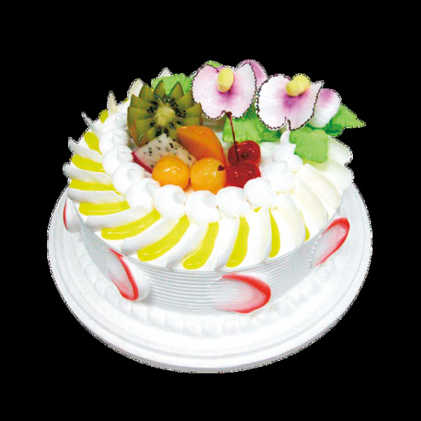 美味水果生日蛋糕素材