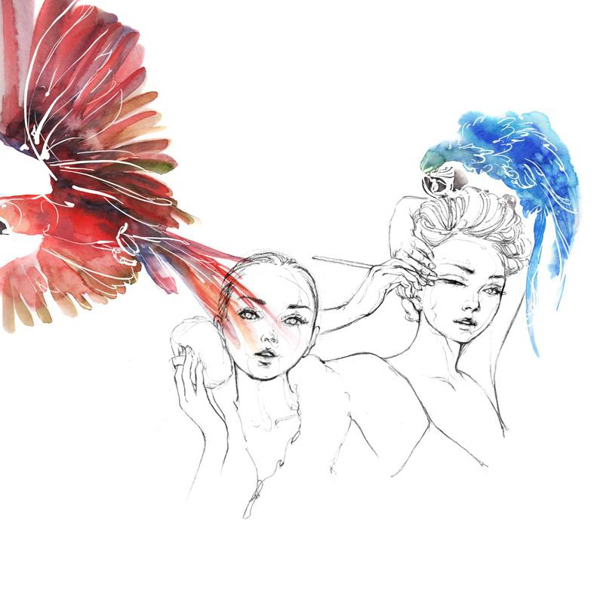 位圖插畫時尚插畫人物插畫時尚插畫免費(fèi)素材