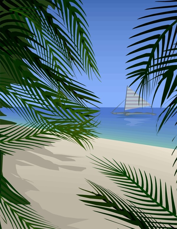美麗的海邊風(fēng)景