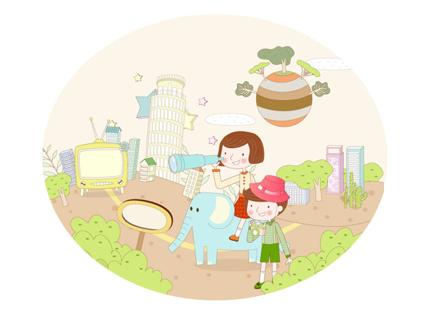 大象插畫