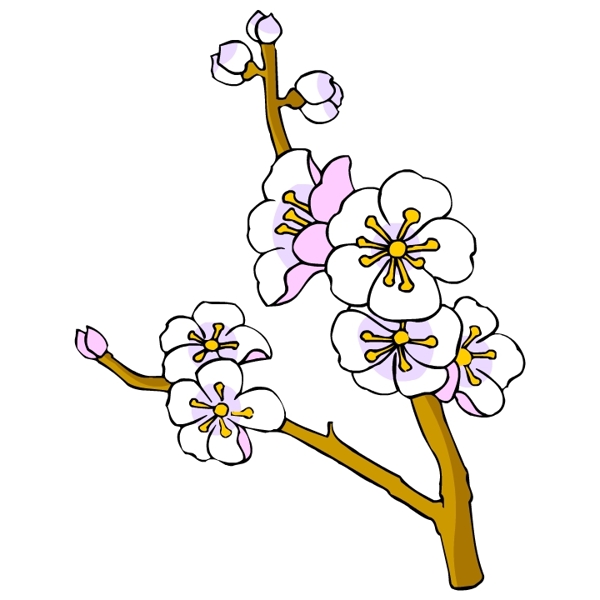 花卉古典插畫