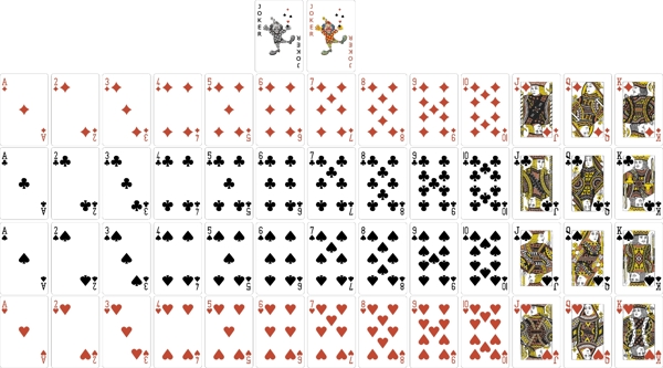 AI高清扑克矢量图全套图片