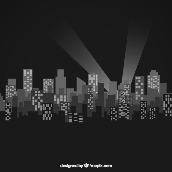 城市建筑剪影