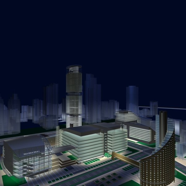 辦公大樓3D模型