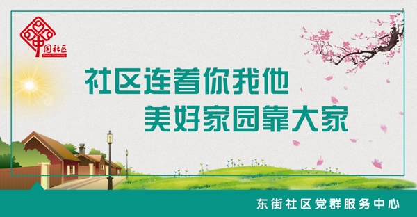 社區(qū)樓道展板