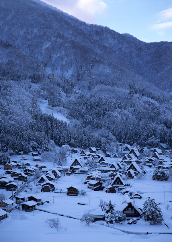 冬季的村莊