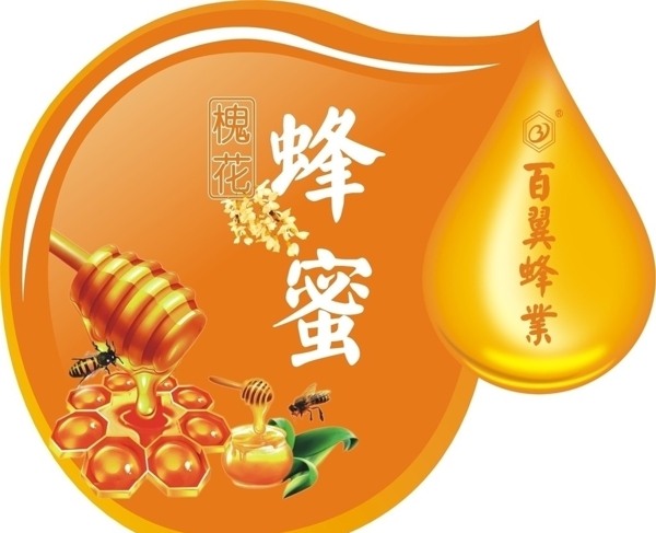 蜂蜜標簽圖片
