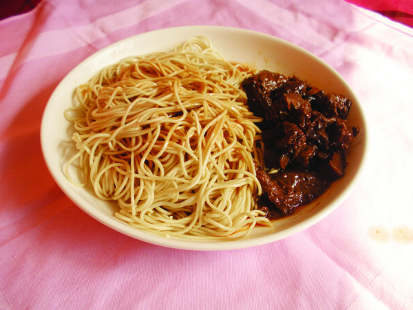 香菇面筋冷面