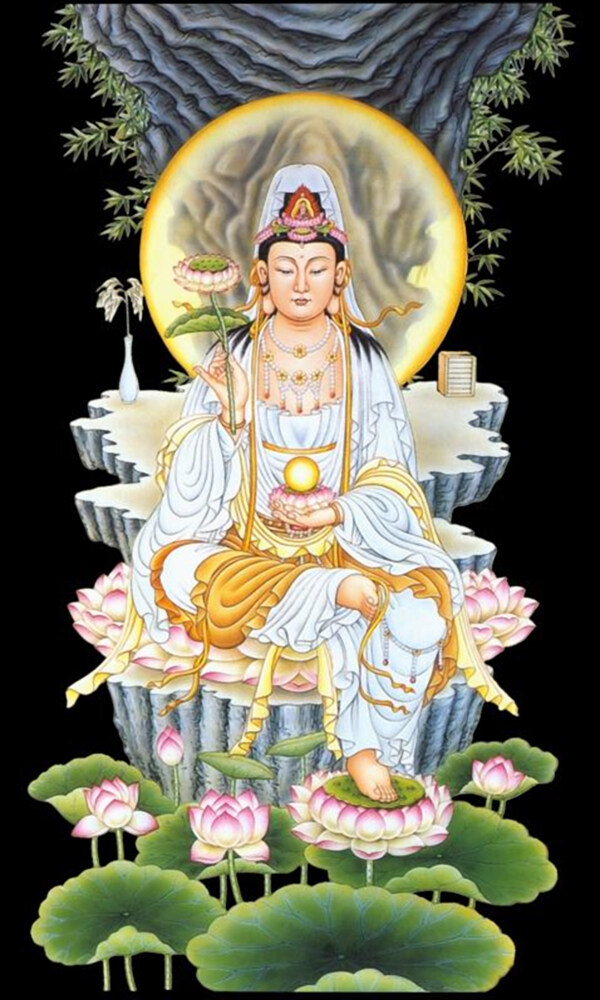 光影菩薩圖片