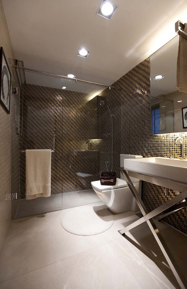 简约风室内设计浴室淋浴房效果图