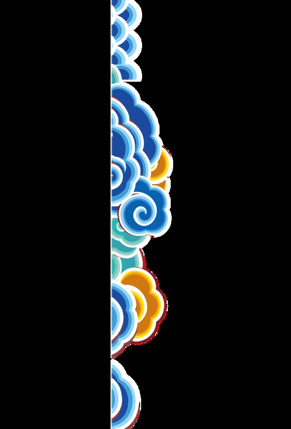創(chuàng)意彩云透明裝飾素材