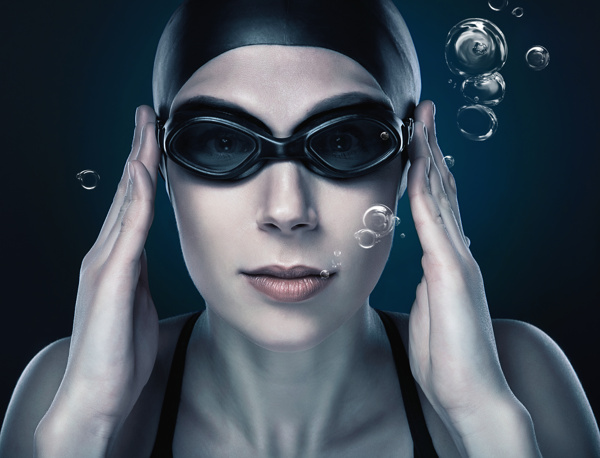 潜水游泳运动员图片