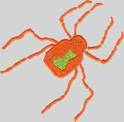 绣花动物蜘蛛织网免费素材