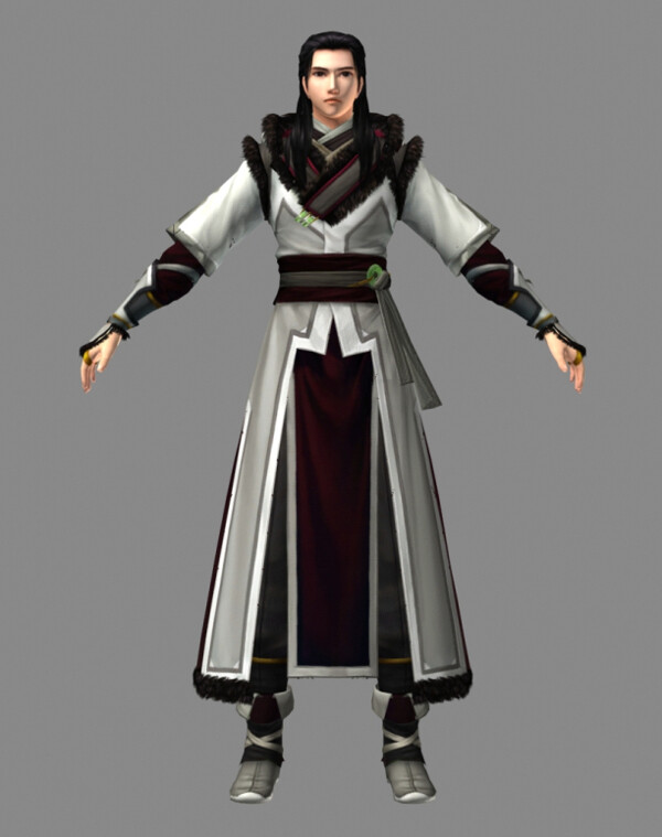 蒙古衣服男子