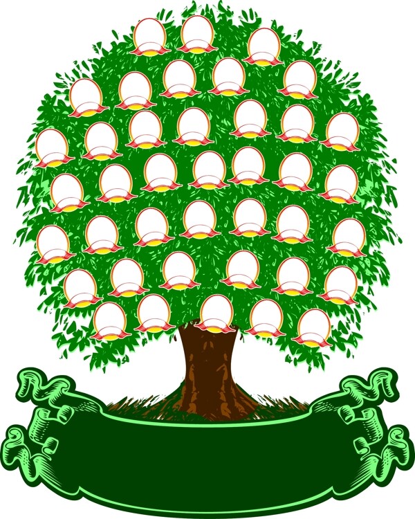 4特殊樹矢量素材