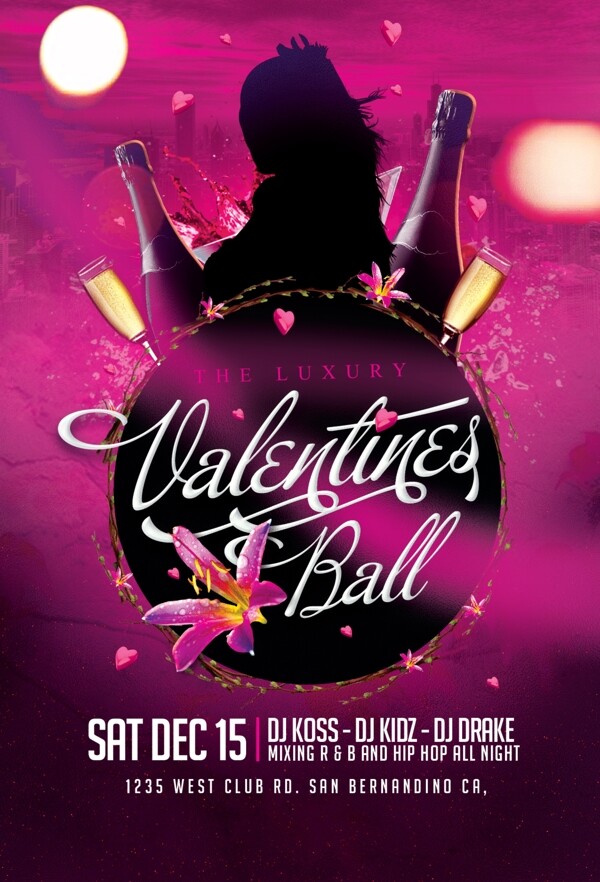 LuxuryValentines創(chuàng)意海報