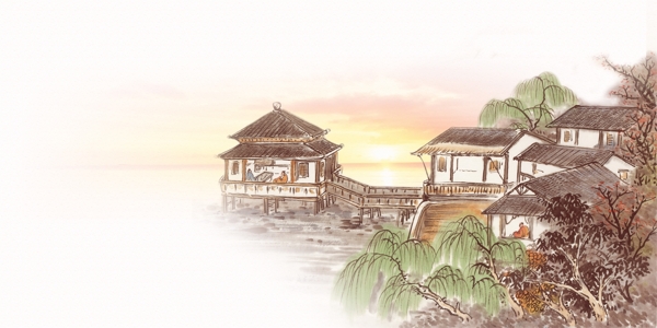 中式背景