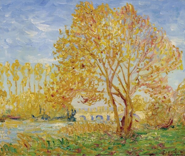 FrancisPicabiaEffectofAutumn1907畫家風景畫靜物油畫建筑油畫裝飾畫