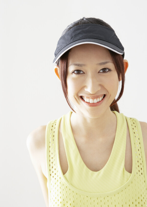 開心笑容健康美女圖片
