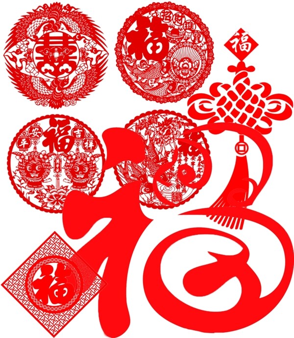 喜慶春節(jié)猴年剪紙窗花
