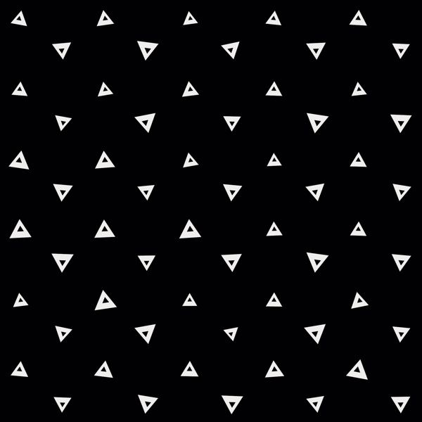 白色三角形的几何黑图案