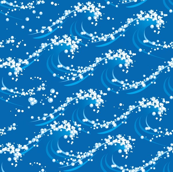 波無縫背景矢量