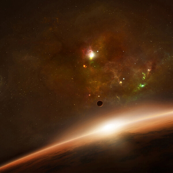 宇宙星空直通車背景