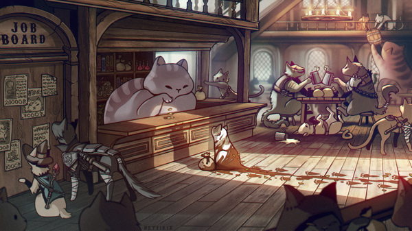 彩色動(dòng)漫人物插畫背景