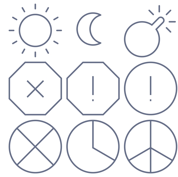 線條太陽小圖標(biāo)