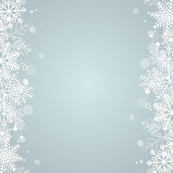 白色透明冰晶雪花图1