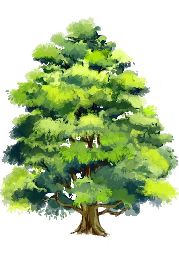 手繪樹(shù)木