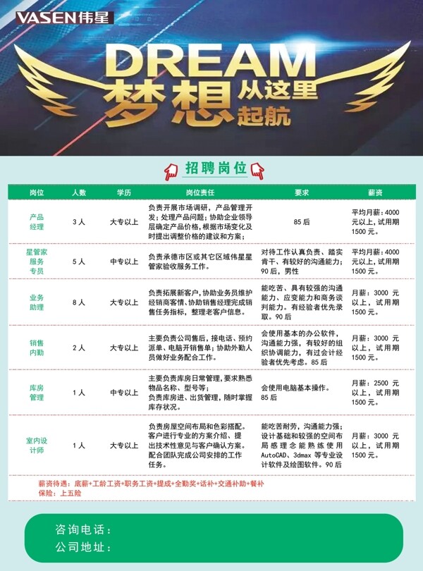 招聘彩頁